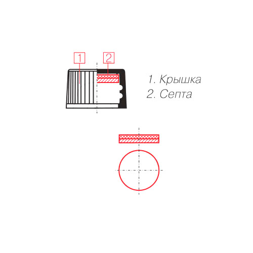 Крышка винтовая с септой