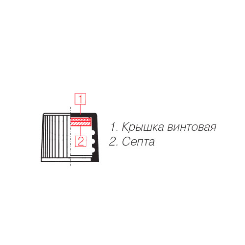 Крышка для виал EPA/VOA с септой