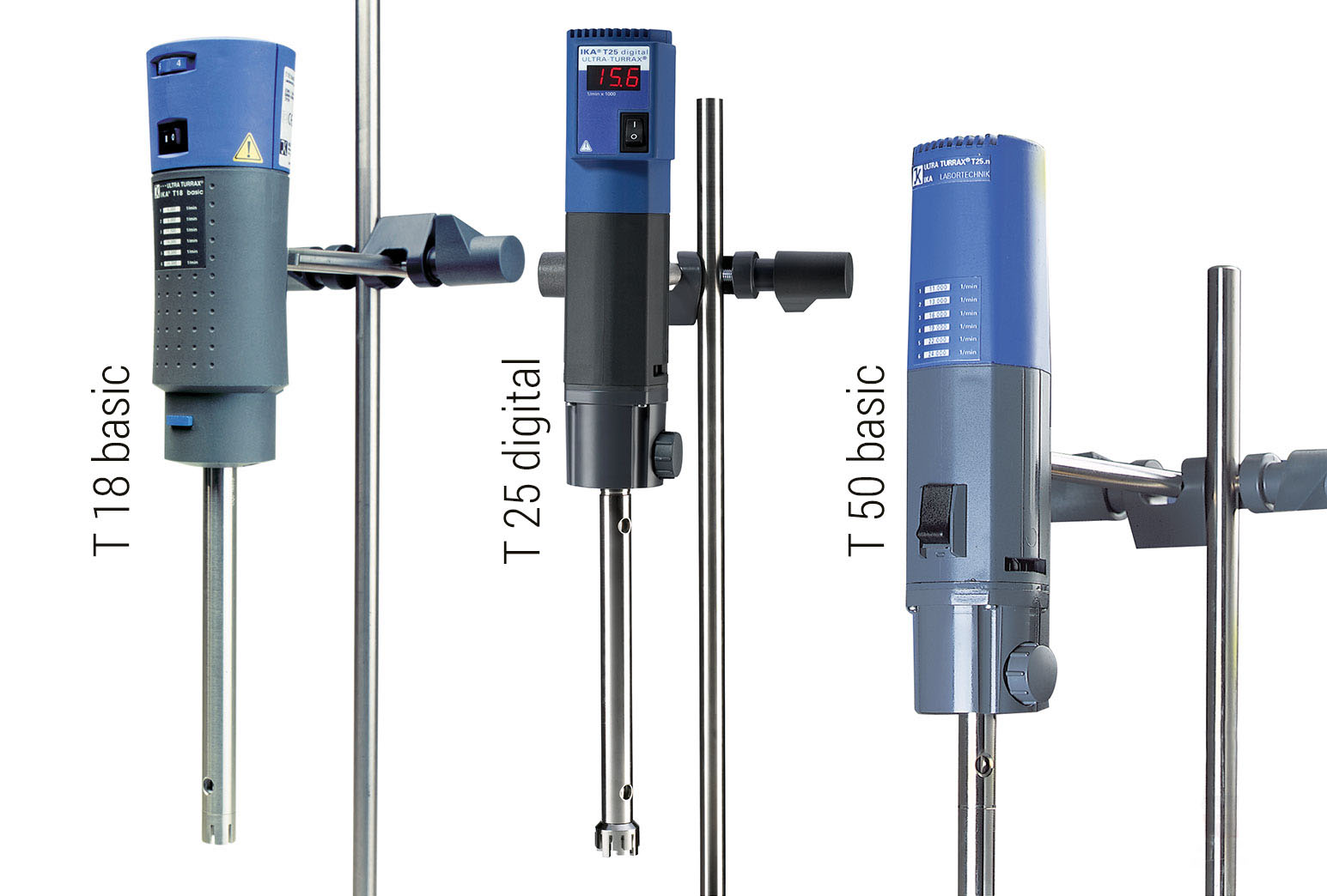 T 18 basic, T 25 digital, T 50 basic
